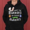 Forget The Bunnies Im Chasing Hunnies Funny Boys Easter Gift Women Hoodie