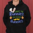 Forget The Bunnies Im Chasing Hunnies Funny Boys Easter Gift Women Hoodie