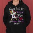 Friends Dont Let Friends Fight Chronic Pain Alone Unicorn Purple Ribbon Chronic Pain Support Chronic Pain Awareness Women Hoodie