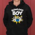 Funny Bowling Gift For Kids Cool Bowler Boys Birthday Party Women Hoodie