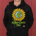 Happy Earth Day Every Day Sunflower Kids Teachers Earth Day Women Hoodie