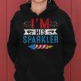 Im His Sparkler 4Th July His And Hers Matching Couples Women Hoodie
