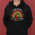 Juneteenth Celebrating Black America Freedom 1865 Rainbow Women Hoodie