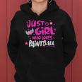 Just A Girl Who Loves Paintball Women Hoodie
