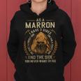 Marron Name Shirt Marron Family Name V6 Women Hoodie