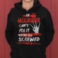 Mcgruder Name Halloween Horror Gift If Mcgruder Cant Fix It Were All Screwed Women Hoodie