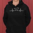 Minimalist Heartbeat Goldendoodle Women Hoodie