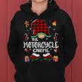 Motorcycle Gnome Buffalo Plaid Red 460 Shirt Women Hoodie