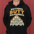 Nothing Butt Happiness Funny Welsh Corgi Dog Pet Lover Gift Women Hoodie