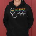 Nurse Rainbow Flag Lgbt Lgbtq Gay Lesbian Bi Pride Ally Women Hoodie