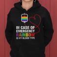 Pride Month Rainbow Is My Blood Type Lgbt Flag Women Hoodie