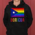 Puerto Rico Boricua Gay Pride Lgbt Rainbow Wepa Women Hoodie