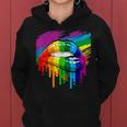 Rainbow Lips Lgbt Pride Month Rainbow Flag Women Hoodie