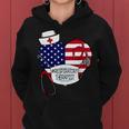 Respiratory Therapist Love America 4Th Of July For Nurse Dad Women Hoodie
