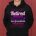 Retired Grandma Retirement Grandkids Retiree Farewell Party Women Hoodie