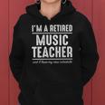 Retired Music Teacher Schedule 1 Music Teacher Gift Women Hoodie