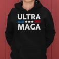 Ultra Maga Patriotic Trump Republicans Conservatives Apparel Women Hoodie