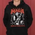 Ultra Maga Trump 2024 Tshirt Heavy Metal World Tour Women Hoodie