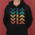 Via Name Shirt Via Family Name Women Hoodie