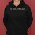 Vintage Dd-214 Alumni Retired Military Veteran Us Flag Women Hoodie