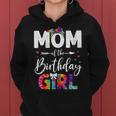 Womens Mb Mom Of The Birthday Girl Mama Mother And Daughter Tie Dye Women Hoodie