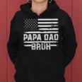 Womens Papa Dad Bruh Fathers Day 4Th Of July Us Vintage Gift 2022 Women Hoodie