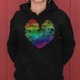 Womens Rainbow Cloudy Heart Lgbt Gay & Lesbian Pride Gift Women Hoodie