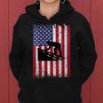 Womens Roofer Dad Usa Flag Patriotic 4Th Of July Gift Women Hoodie