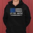 Womens Ultra Maga Us Flag Top American Ultra Mega Women Hoodie