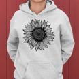 Be Kind Sunflower Minimalistic Flower Plant Artwork Women Hoodie