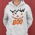 Boo Scary Pumpkin Face Women Hoodie