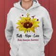 Brain Aneurysm Awareness Faith Hope Love Women Hoodie