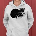 Cat Cut Cat Cat Lovers Black Cat Funny Cat Birthday Cat Gift Cat Danger Kitty V3 Women Hoodie