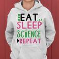 Eat Sleep Science Repeat Women Hoodie