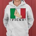 Ficko Italian Hand Sign Women Hoodie