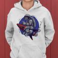 Funny Astronaut Monkey V4 Women Hoodie