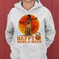 Funny Rhodesian Ridgeback Dog Halloween Happy Howl-O-Ween Women Hoodie