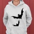 Halloween Two Bats Pattern Women Hoodie