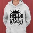 Hello Baby Graphic Design For New Coming Babys Women Hoodie