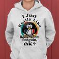 I Really Like Book Worm Penguin Ok Women Hoodie