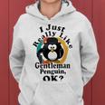 I Really Like Gentleman Penguin Ok Women Hoodie