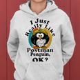 I Really Like Postman Penguin Ok Women Hoodie