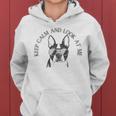 Keep Calm And Look At Me Women Hoodie