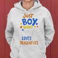 Kids Dragonfly Just A Boy Who Loves Dragonflies Gift Women Hoodie