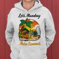 Less Monday More Summer Funny Pineapple Gift Pineapple Lover Women Hoodie