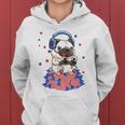 Pug Game Puppy Controller 4Th Of July Boys Kids Video Gamer Women Hoodie
