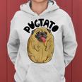 Pugtato Pug Potato Dog Lovers Costume Funny Meme Gifts Women Hoodie