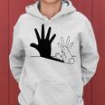 Rabbit Hand Shadow Women Hoodie