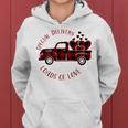 Special Delivery Valentines Car Red Plaid Women Hoodie