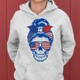 Ultra Maga Red White Blue Skull Women Hoodie